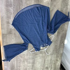 Denim Off the Shoulder Top